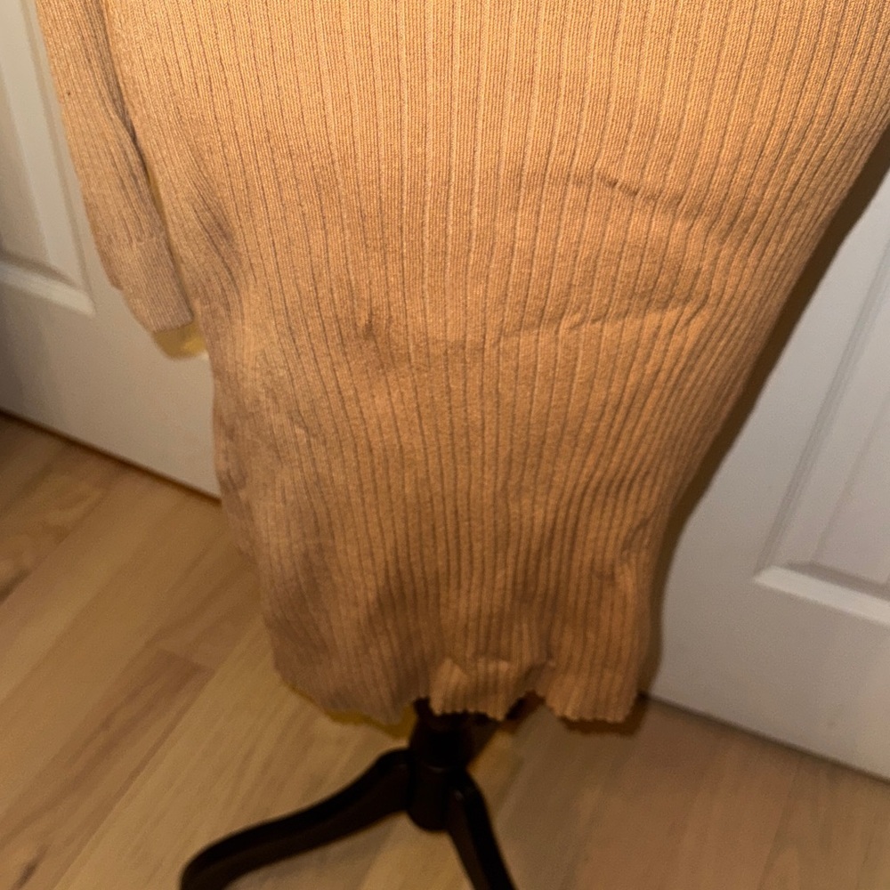 Calvin Klein Tan Long Sleeve Dress - Picture 10 of 13
